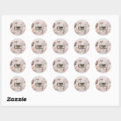 Sticker Rond Merci (Feuille)
