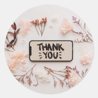 Sticker Rond Merci