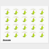 Sticker Rond Merci ! (Feuille)