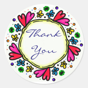 Sticker Rond Merci