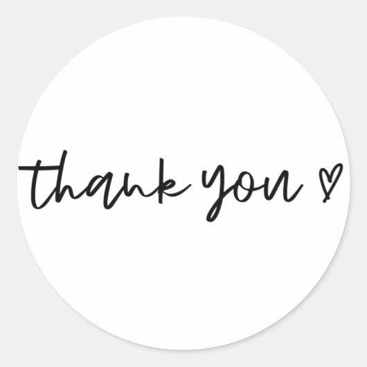 Sticker Rond Merci (Devant)