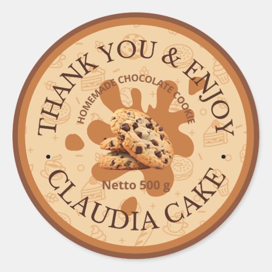 Sticker Rond Merci (Devant)