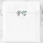 Sticker Rond Merci  (Sac)