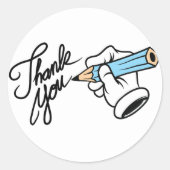 Sticker Rond Merci  (Devant)