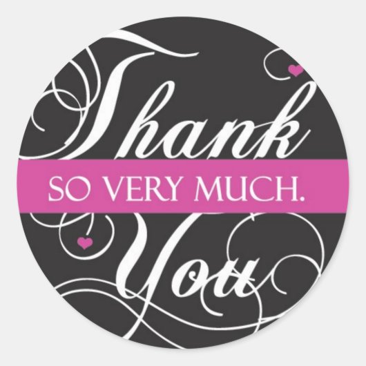 Sticker Rond Merci (Devant)