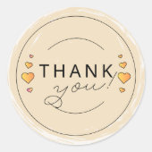 Sticker Rond Merci (Devant)