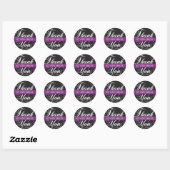 Sticker Rond Merci (Feuille)