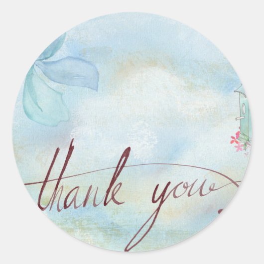 Sticker Rond merci (Devant)