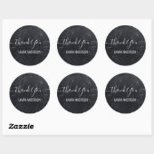 Sticker Rond Merci (Feuille)