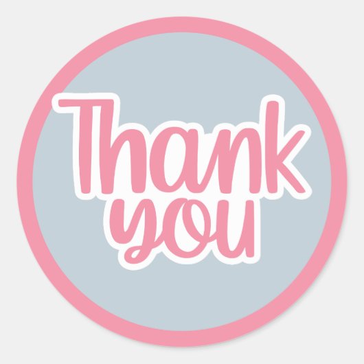 Sticker Rond Merci (Devant)