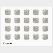 Sticker Rond Merci (Feuille)