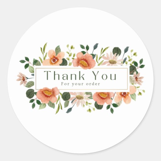 Sticker Rond Merci (Devant)