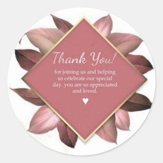 Sticker Rond Merci