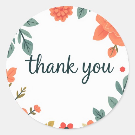 Sticker Rond merci (Devant)