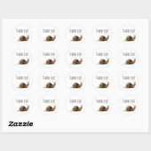 Sticker Rond Merci (Feuille)