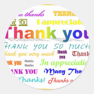 Sticker Rond Merci