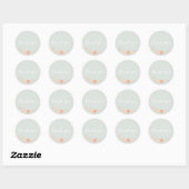 Sticker Rond merci (Feuille)