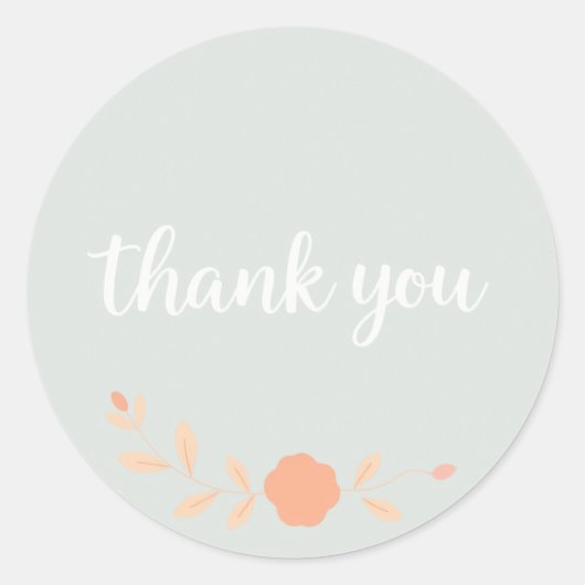 Sticker Rond merci (Devant)