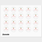Sticker Rond Merci (Feuille)