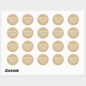 Sticker Rond Merci (Feuille)