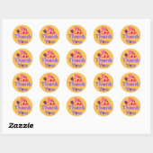 Sticker Rond Merci (Feuille)