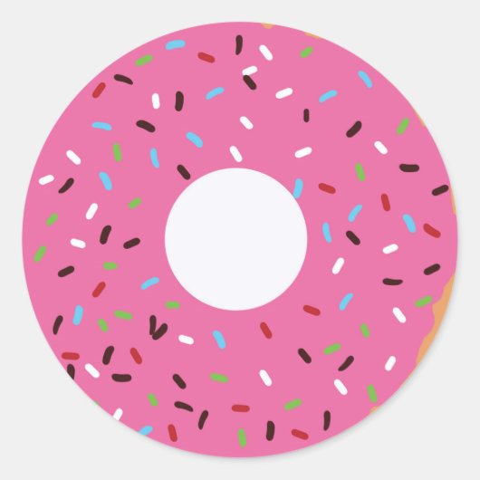 Sticker Rond Merci à Donut (Devant)