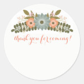 Sticker Rond Merci À Venir (Devant)