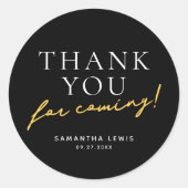 Sticker Rond Merci à venir (Devant)
