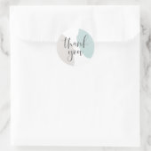 Sticker Rond Merci Abstrait moderne (Sac)