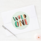 Sticker Rond Merci africain amérindien (Enveloppe)