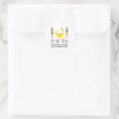 Sticker Rond Merci Anniversaire (Sac)