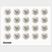 Sticker Rond Merci aquarelle Splatter Abstrait moderne (Feuille)