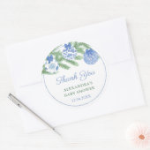 Sticker Rond Merci Aquarelle Vacances Baubles Douche Favoriser (Enveloppe)