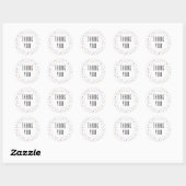 Sticker Rond Merci arc-en-ciel Polka Dot Confetti (Feuille)
