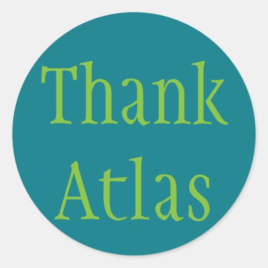 Sticker Rond Merci Atlas (Devant)