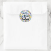 Sticker Rond Merci aux travailleurs postaux (Sac)