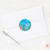 Sticker Rond Merci baby shower (Enveloppe)