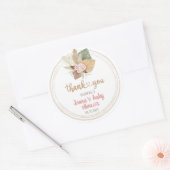 Sticker Rond Merci | BABY SHOWER (Enveloppe)