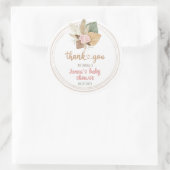 Sticker Rond Merci | BABY SHOWER (Sac)