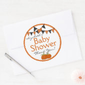 Sticker Rond Merci Baby shower Halloween (Enveloppe)