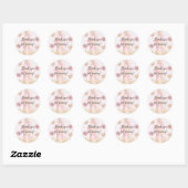 Sticker Rond Merci Ballerina (Feuille)