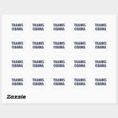 Sticker Rond Merci Barack Obama (Feuille)