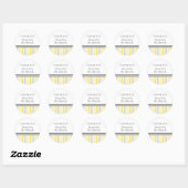 Sticker Rond Merci bat mitzvah Nom personnalisé Favoriser Tag L (Feuille)