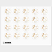 Sticker Rond Merci beacoup (Feuille)