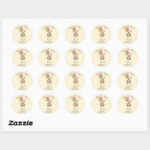 Sticker Rond Merci beacoup  (Feuille)