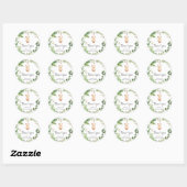 Sticker Rond Merci beary beaucoup  (Feuille)