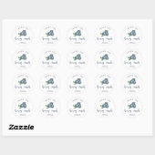 Sticker Rond Merci beaucoup (Feuille)