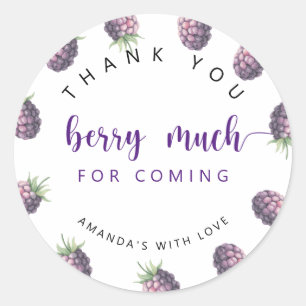 Sticker Rond Merci beaucoup