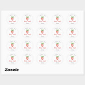 Sticker Rond Merci beaucoup  (Feuille)