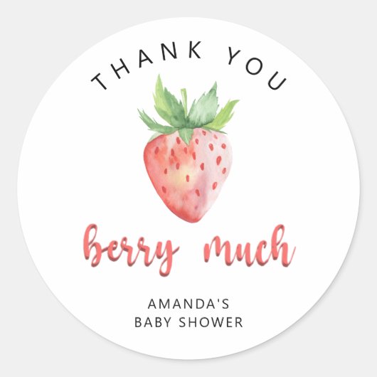 Sticker Rond Merci beaucoup  (Devant)